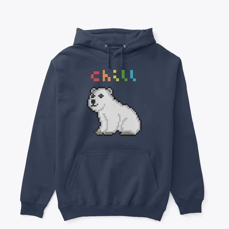 chill polar bear (shirt + hoodie)