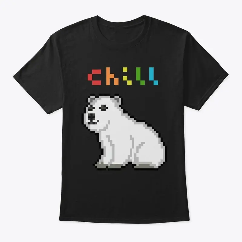 chill polar bear (shirt + hoodie)