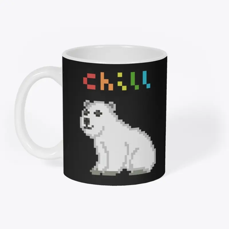 chill polar bear (shirt + hoodie)